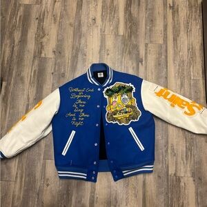 SAINT Mxxxxxx Michael Takashi Murakami Varsity Jacket Stadium Travis JESUS